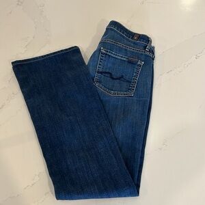 7 For All Mankind Denim Jeans Mid Rise Bootcut Size 28